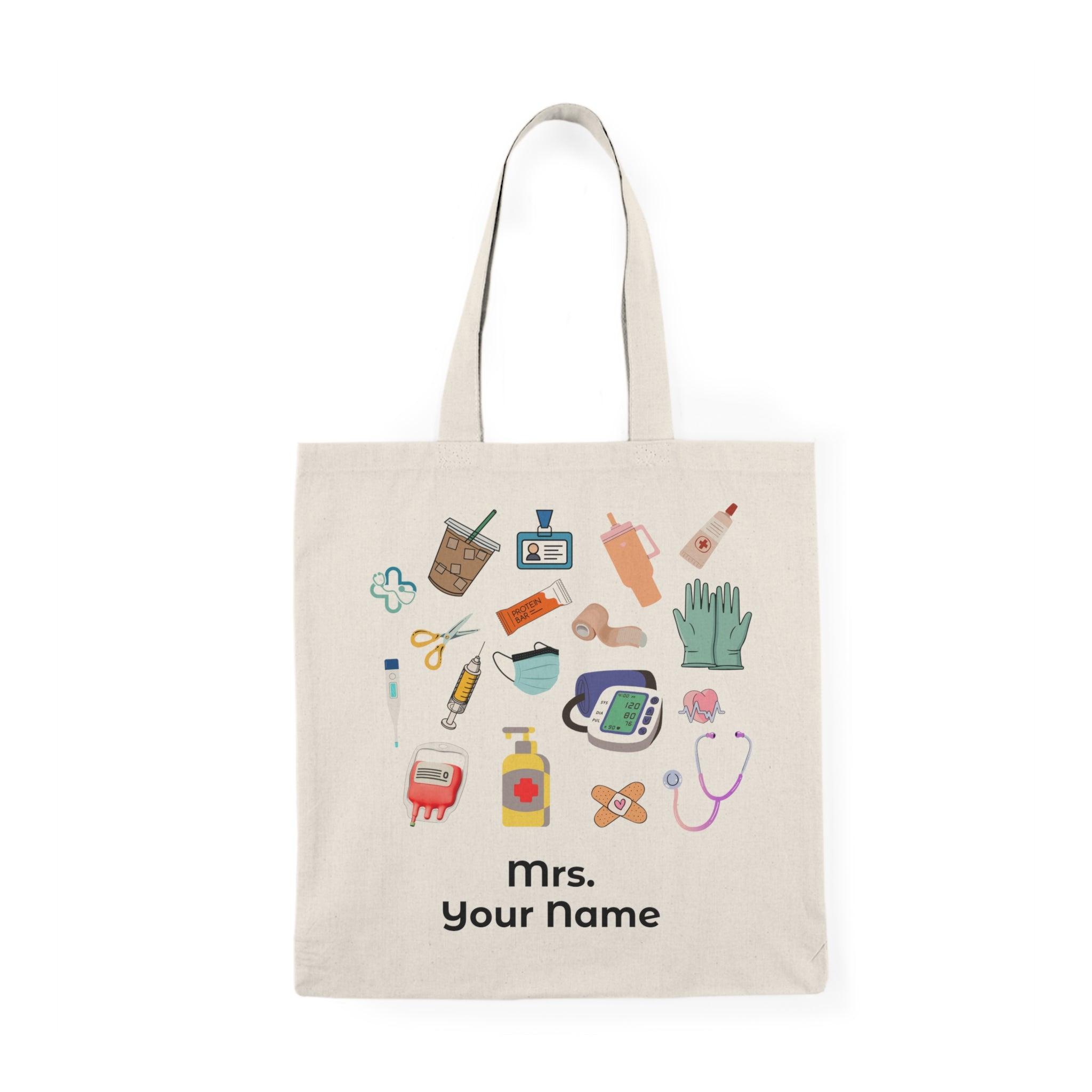 Tote bag personnalisé cadeau soignant et professionnel de santé - Giftory Creation